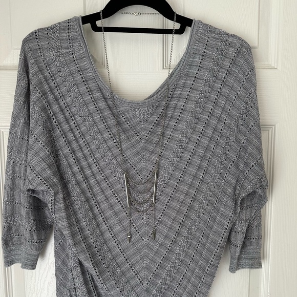 2 for $13 Silver colored long fashion necklace - Picture 2 of 3